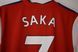 Arsenal 2021-2022 hjemmebanetr&oslash;je Adidas i st&oslash;rrelse M med Bukayo Saka p&aring; ryggen 4881 FOTO 4