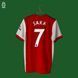Arsenal 2021-2022 hjemmebanetr&oslash;je Adidas i st&oslash;rrelse M med Bukayo Saka p&aring; ryggen 4881 FOTO 1