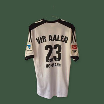 VfR Aalen 2013-2014 domowa koszulka Adidas w rozmiarze S z Andreas Hofmann na plecach 5033 ZDJECIE