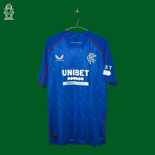 Glasgow Rangers 2024-2025 domowa koszulka Castore w rozmiarze M z V&aacute;clav Čern&yacute; na plecach 4647 ZDJECIE