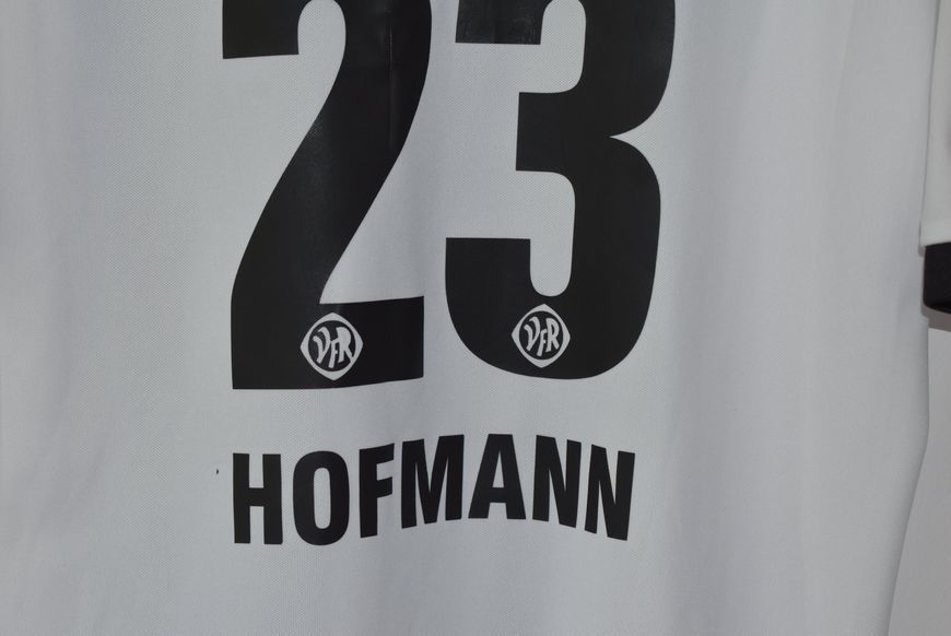 VfR Aalen 2013-2014 domowa koszulka Adidas w rozmiarze S z Andreas Hofmann na plecach 5033 ZDJECIE