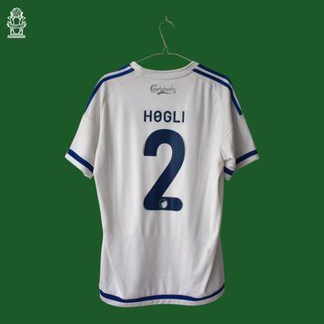 FC Copenhagen 2015-2016 home shirt Adidas size M with Tom H&oslash;gli 4935 PHOTO
