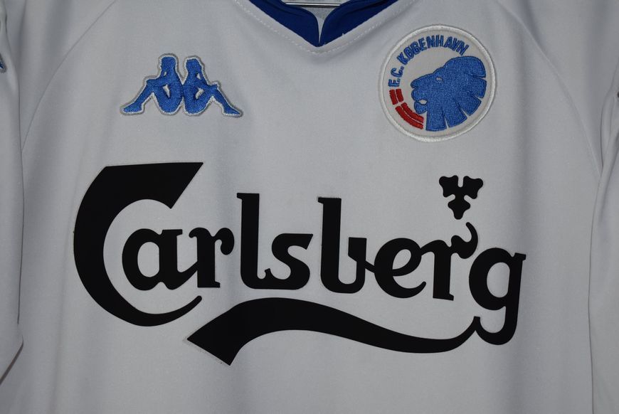 FC Copenhagen 2007-2008 home Kappa shirt in size S with Ailton on the back 4797 PHOTO