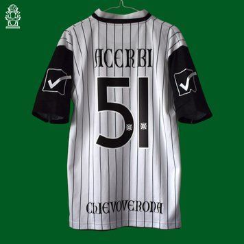 Chievo Verona 2012-2013 away retro Givova shirt in size M with Francesco Acerbi on the back 4600 PHOTO