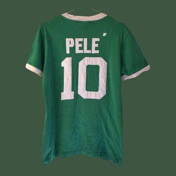 New York Cosmos 1975-1976 Umbro udebanetr&oslash;je, genudgave fra 2011, med Pel&eacute; p&aring; ryggen 5085 FOTO