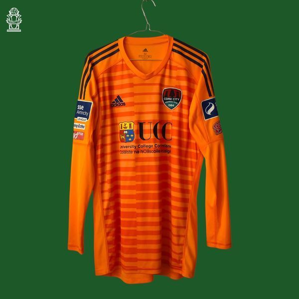 Cork City 2018 goalkeeper shirt Adidas size M with Mark McNulty 4892 PHOTO