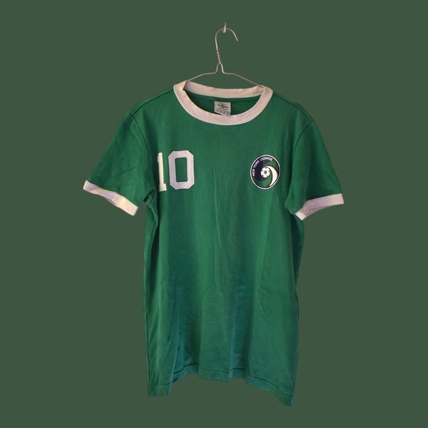 New York Cosmos 1975-1976 Umbro udebanetr&oslash;je, genudgave fra 2011, med Pel&eacute; p&aring; ryggen 5085 FOTO
