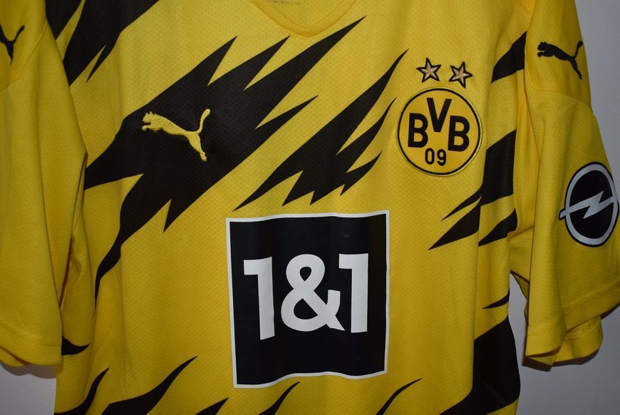 BVB Borussia Dortmund 2020-2021 domowa koszulka Puma w rozmiarze XL z Erling Haaland na plecach 4653 ZDJECIE