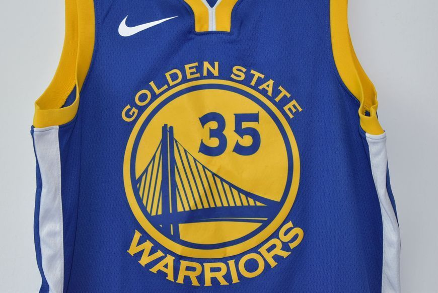 Golden State Warriors NBA swingman jersey Nike i st&oslash;rrelse M med Kevin Durant p&aring; ryggen 5039 FOTO