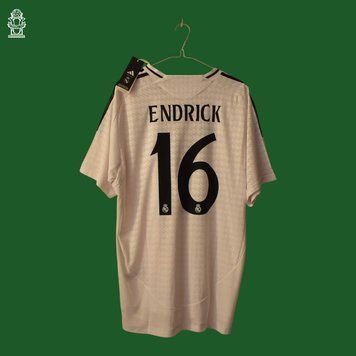 BNWT PLAYER ISSUE Real Madrid 2024-2025 home shirt XL Endrick 4896 PHOTO