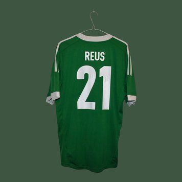 Niemcy EURO 2012 wyjazdowa koszulka Adidas w rozmiarze L/XL (56x76cm) z Marco Reus 5139 ZDJECIE
