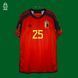 Belgium World Cup 2022 home Adidas shirt size L with Jeremy Doku on the back 4455 PHOTO 2