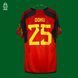 Belgium World Cup 2022 home Adidas shirt size L with Jeremy Doku on the back 4455 PHOTO 1