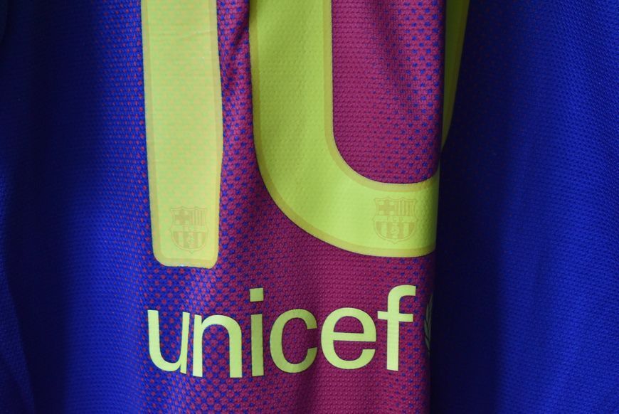 Barcelona 2012-2013 hjemme retro tr&oslash;je Nike i st&oslash;rrelse XXL med Lionel Messi p&aring; ryggen 4505 FOTO