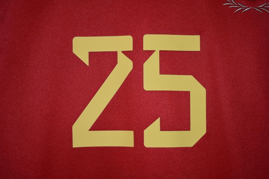 Belgium World Cup 2022 home Adidas shirt size L with Jeremy Doku on the back 4455 PHOTO
