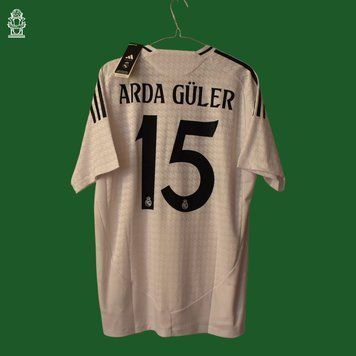 BNWT PLAYER ISSUE Real Madrid 2024-2025 home shirt L Arda G&uuml;ler 4897 PHOTO