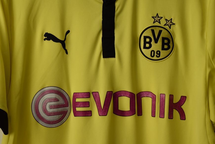 BVB Borussia Dortmund 2012-2013 domowa koszulka Puma w rozmiarze XL z Robertem Lewandowskim na plecach 4754 ZDJECIE