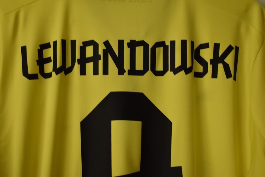 BVB Borussia Dortmund 2012-2013 domowa koszulka Puma w rozmiarze XL z Robertem Lewandowskim na plecach 4754 ZDJECIE