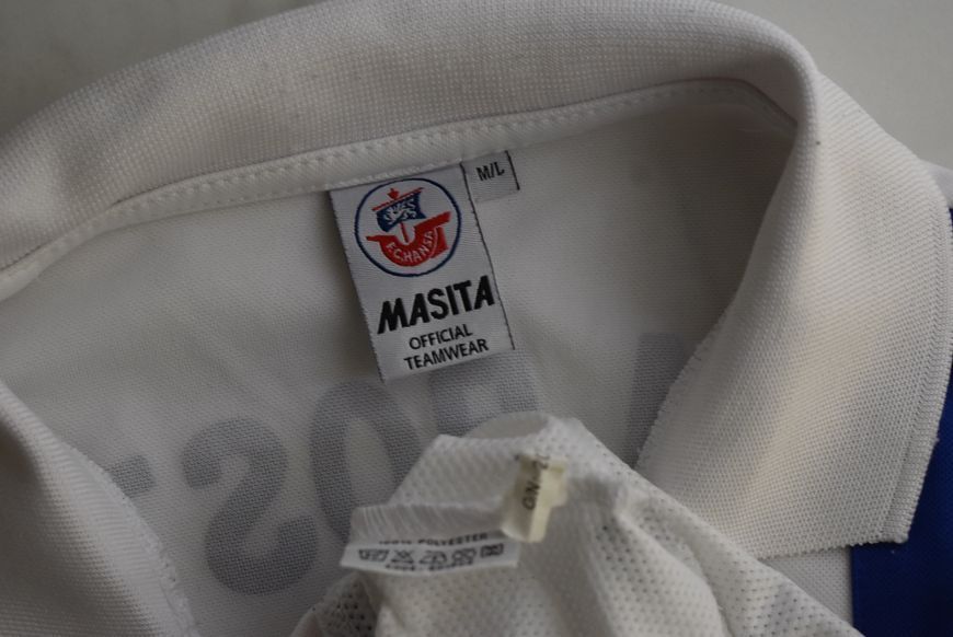 Hansa Rostock 2008-2009 home shirt Masita in size L with Tobias Rathgeb on the back 4848 PHOTO