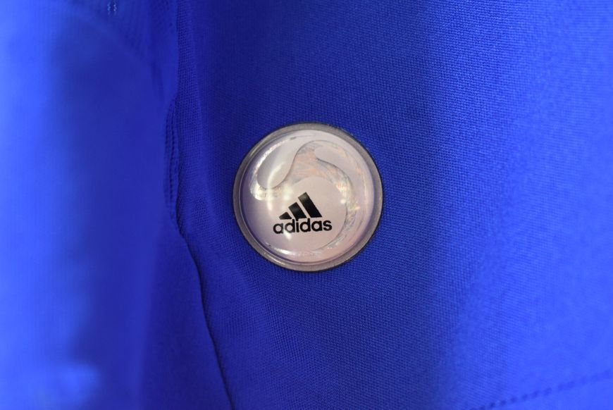 Frankrig EURO 2008 hjemme retro Adidas tr&oslash;je i st&oslash;rrelse XL med Thierry Henry p&aring; ryggen 4607 FOTO