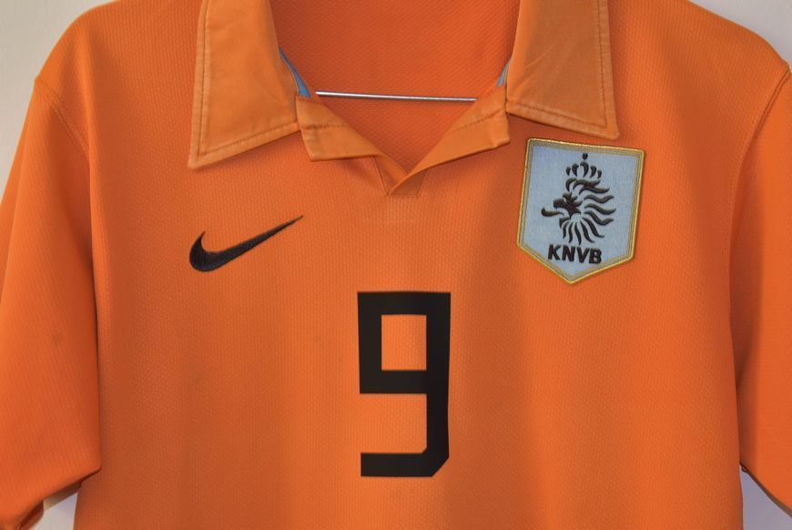 Holandia MŚ 2006 domowa koszulka Nike w rozmiarze S(48x67cm) z Ruud van Nistelrooy na plecach 5091 ZDJECIE