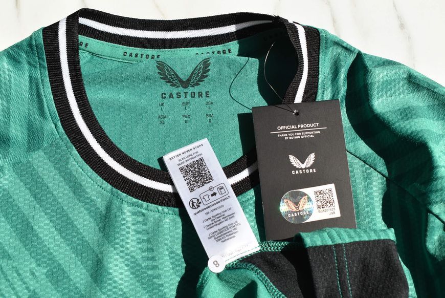 BNWT PLAYER ISSUE Newcastle United 2023-2024 udebanetr&oslash;je Castore str. L med Anthony Gordon 4882 FOTO