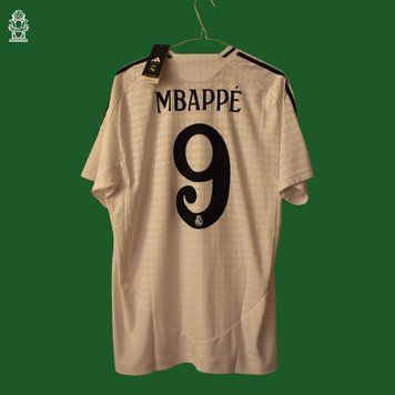 BNWT PLAYER ISSUE Real Madrid 2024-2025 home shirt L Kylian Mbapp&eacute; 4900 PHOTO