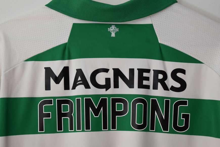 Celtic 2019-2020 domowa koszulka New Balance w rozmiarze L z Jeremie Frimpong na plecach 4807 ZDJECIE