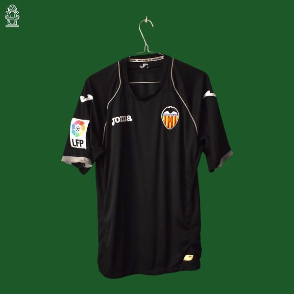Valencia CF 2011-2012 wyjazdowa koszulka Joma w rozmiarze L z Jordi Alba na plecach 4758 ZDJECIE