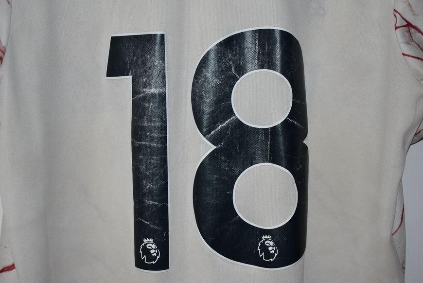 Arsenal 2020-2021 away shirt Adidas in size L with Thomas Partey on the back 4945 PHOTO