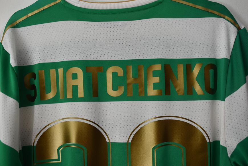 Celtic 2017-2018 domowa koszulka New Balance w rozmiarze M z Erik Sviatchenko na plecach 4808 ZDJECIE