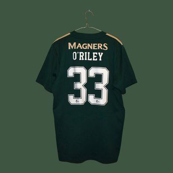 Celtic 2021-2022 wyjazdowa koszulka Adidas w rozmiarze L z Matt O&rsquo;Riley na plecach 5145 ZDJECIE