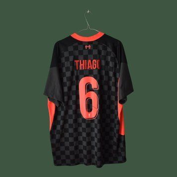 Liverpool 2020-2021 tredje tr&oslash;je Nike str. XXL med Thiago Alc&acirc;ntara p&aring; ryggen 4997 FOTO
