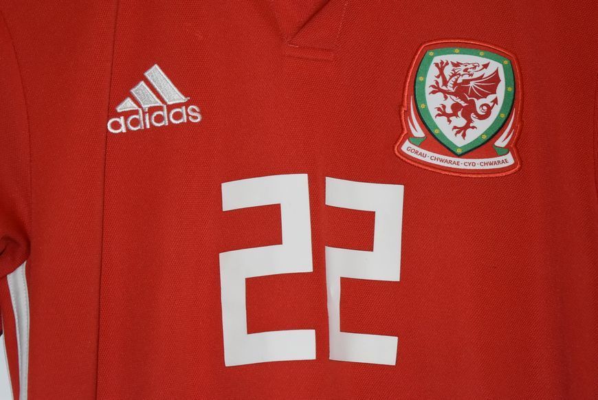 Wales 2017-2018 home shirt Adidas size S with Ben Woodburn on the back