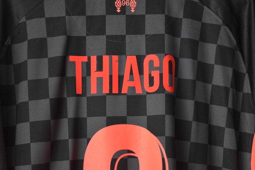 Liverpool 2020-2021 tredje tr&oslash;je Nike str. XXL med Thiago Alc&acirc;ntara p&aring; ryggen 4997 FOTO