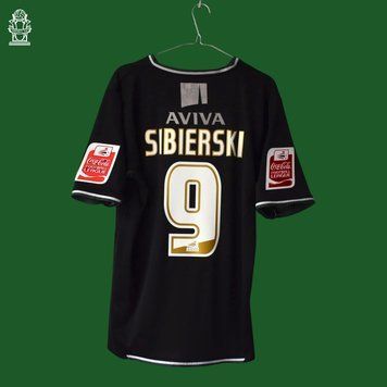 Norwich City 2008-2009 away shirt Xara in size M with Antoine Sibierski on the back 4947 PHOTO