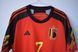 Belgium World Cup 2022 home Adidas shirt in size M with Kevin de Bruyne on the back 4612 PHOTO 7
