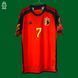 Belgium World Cup 2022 home Adidas shirt in size M with Kevin de Bruyne on the back 4612 PHOTO 2