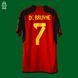 Belgium World Cup 2022 home Adidas shirt in size M with Kevin de Bruyne on the back 4612 PHOTO 1