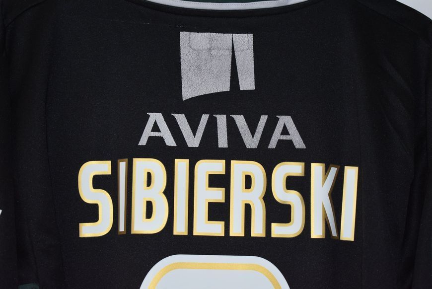 Norwich City 2008-2009 away shirt Xara in size M with Antoine Sibierski on the back 4947 PHOTO