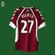 Heart of Midlothian FC 2006-2007 home shirt Hummel in size S with Andrius Velička on the back 4949 PHOTO 1