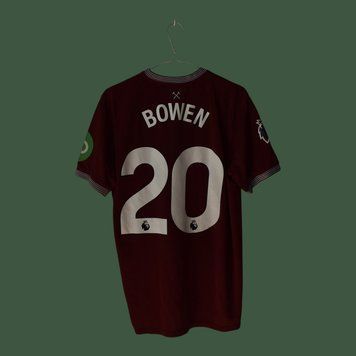 West Ham United 2025-2026 hjemmebanetr&oslash;je Umbro str. M med Jarrod Bowen p&aring; ryggen 5000 FOTO