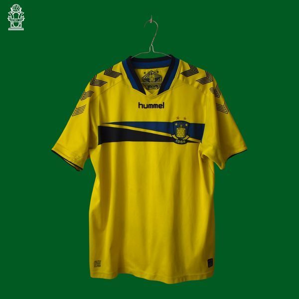 Br&oslash;ndby IF 2014-2015 domowa koszulka Hummel w rozmiarze L z Daniel Agger na plecach 4812 ZDJECIE