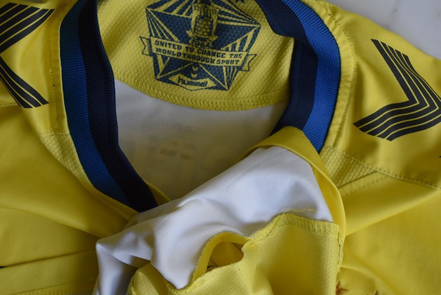 Br&oslash;ndby IF 2014-2015 domowa koszulka Hummel w rozmiarze L z Daniel Agger na plecach 4812 ZDJECIE