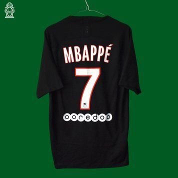 PLAYER ISSUE PSG Paris Saint Germain 2019-2020 fjerde tr&oslash;je Nike Jordan i st&oslash;rrelse M med Kylian Mbapp&eacute; p&aring; ryggen 4814 FOTO