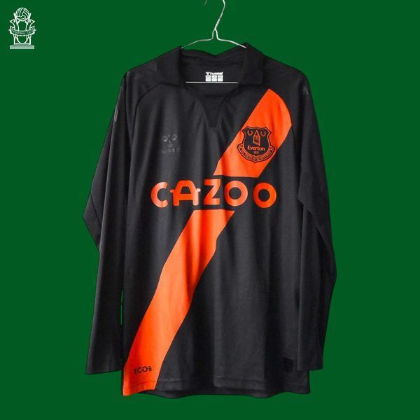 Everton 2021-2022 wyjazdowa koszulka z długim rękawem Hummel w rozmiarze M z James Rodriguez na plecach 4616 ZDJECIE