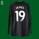 Everton 2021-2022 wyjazdowa koszulka z długim rękawem Hummel w rozmiarze M z James Rodriguez na plecach 4616 ZDJECIE 1