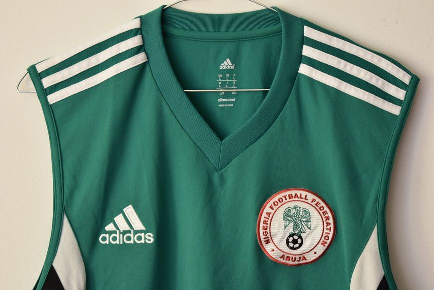 Nigeria 2013-2014 koszulka bez rękaw&oacute;w Adidas w rozmiarze L 4859 ZDJECIE
