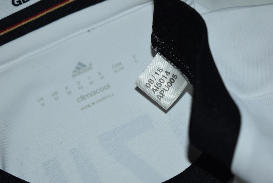 Niemcy EURO 2016 domowa koszulka Adidas w rozmiarze M z Mesut &Ouml;zil na plecach 4666 ZDJECIE