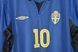 Sverige 2005 udebanetr&oslash;je retro Umbro med lange &aelig;rmer i st&oslash;rrelse L med Zlatan Ibrahimović p&aring; ryggen 4690 FOTO 8